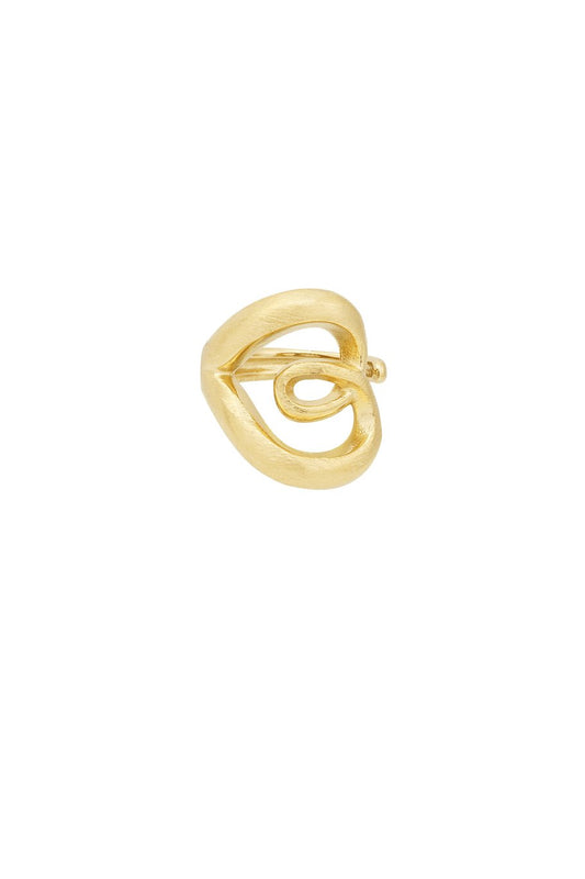 Stainless steel elegant chunky twisted ring
