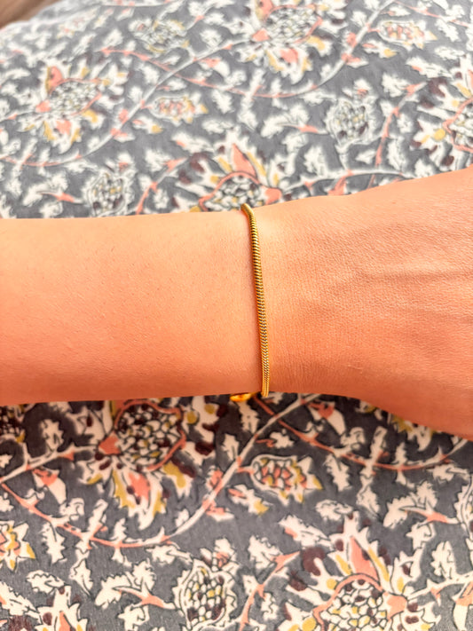 Stainless steel simple snake bracelet