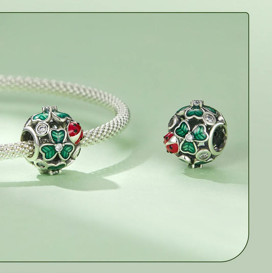 Sterling 925 Silver Four-Leaf Clover Charm – Pandora Compatible Jewelry