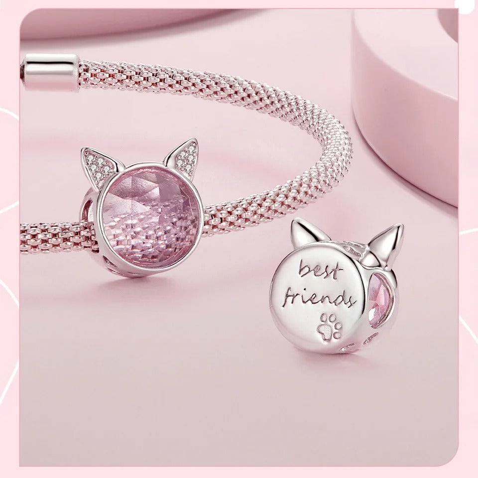 Sterling 925 Silver Cat Face Charm – Pandora Compatible Jewelry