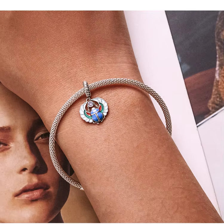 Silber Skarabäus Anhänger für Pandora Armband
