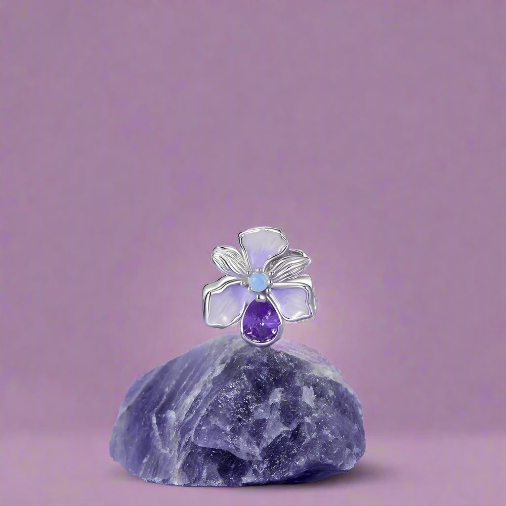 Silber Irisblume Anhänger für Pandora Armband2