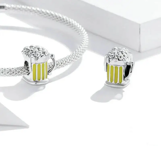 Oktoberfest Bierglas Charm Sterlingsilber
