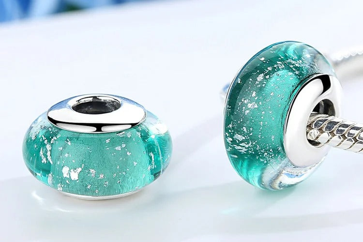 925er Silberanhänger, Dezember Geburtsstein Charm in Teal, passend für Pandora Schmuck