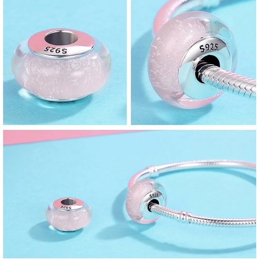 Juni Light Pink Geburtsstein Charm aus 925 Sterling Silber, Pandora kompatibel