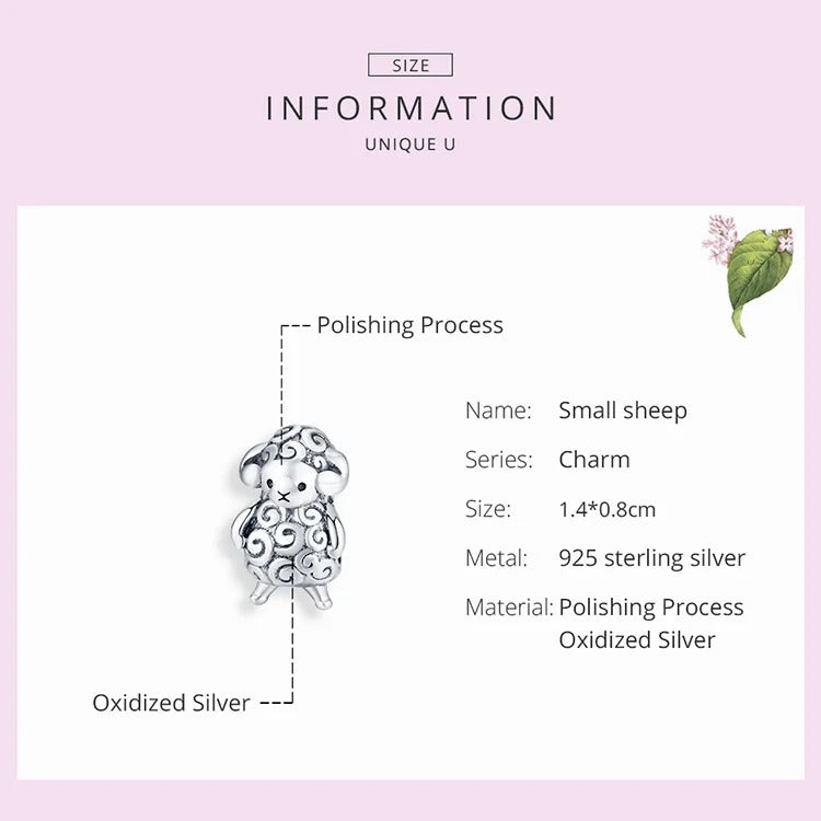 Sterling Silber Widder Zodiac Charm Symbol für Stärke