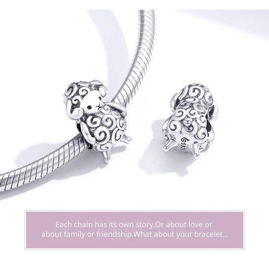 Silber Widder Anhänger für Pandora Armband