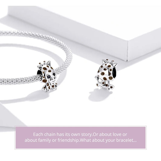 Sterling 925 Silver Baby Giraffe Charm – Pandora Compatible