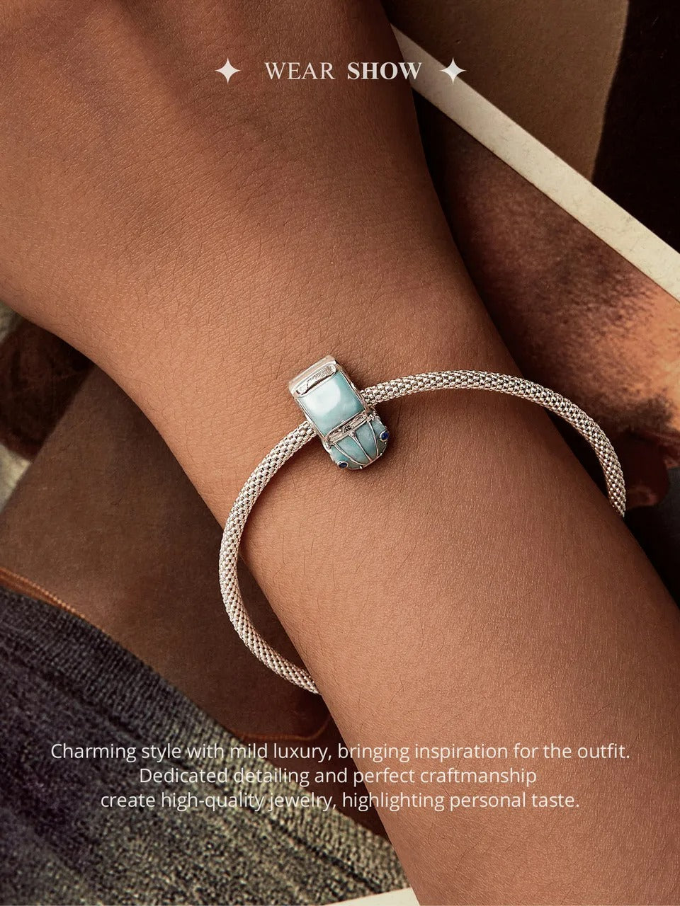 Charm-Anhänger „VW-Oldtimer-Auto“ aus Sterlingsilber 925 – kompatibel mit Pandora