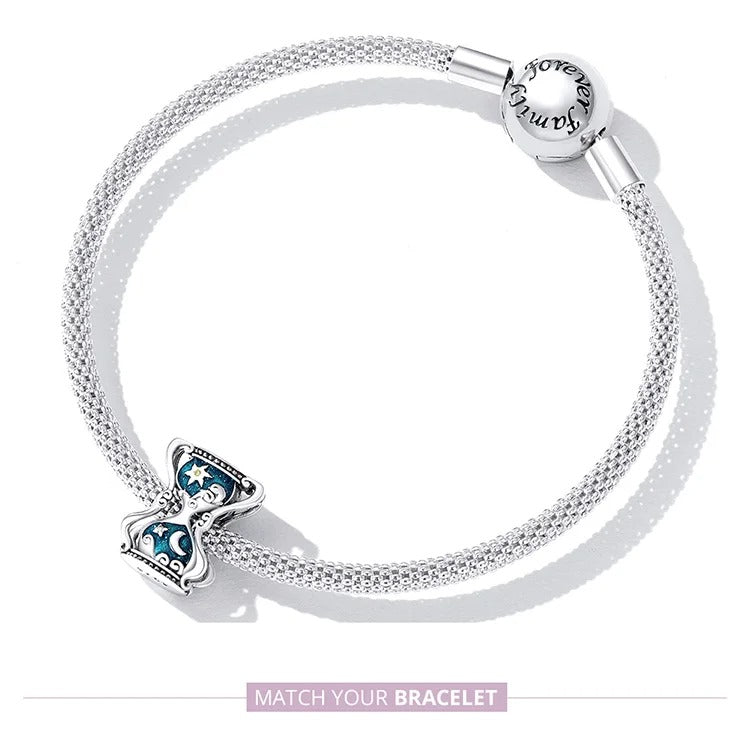 Sterling 925 Silber Fantasy Bunte Sanduhr Charm - Kompatibel mit Pandora