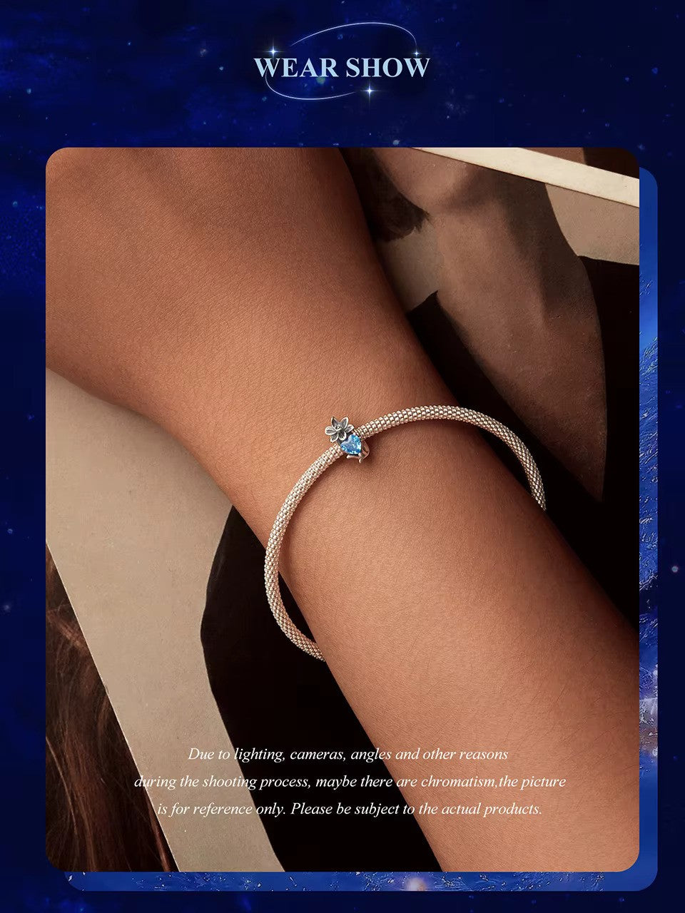 Sterling 925 Silver March Narcissus Blue Birthstone Charm – Pandora Compatible