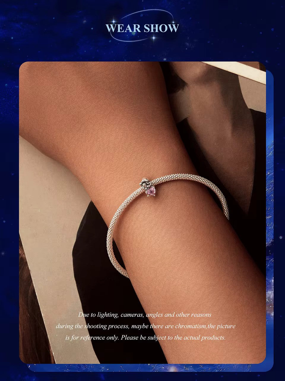 Eleganter Sterling Silber Charm mit rosafarbenem Oktober-Geburtsstein – perfekt für Pandora Armbänder