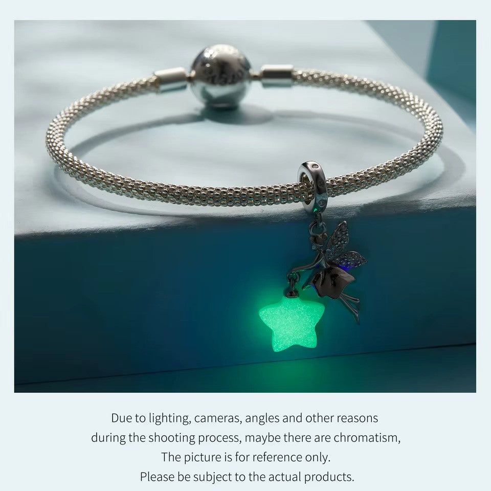 Sterling Silber verspielter Feen-Charm magischer Schmuck