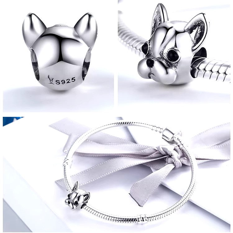Sterling 925 Silver Bulldog Charm – Pandora Compatible