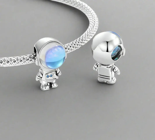 Sterling 925 Silber Astronaut Charm – kompatibel mit Pandora2