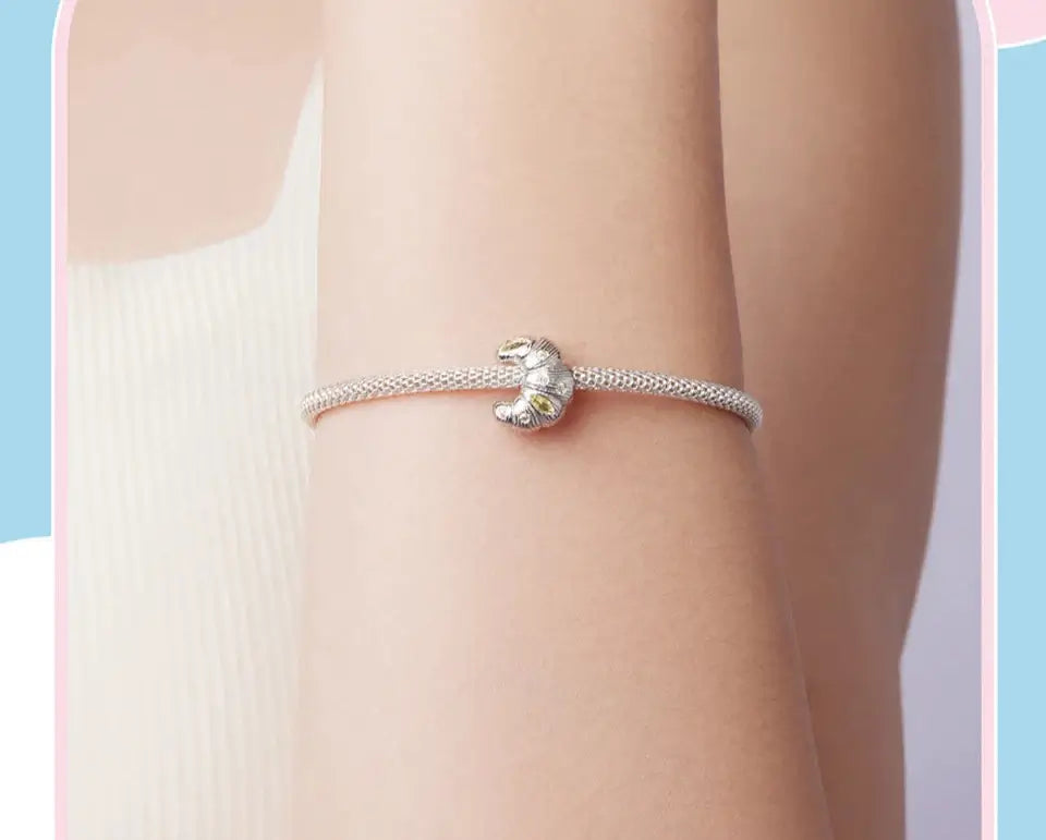 Französisches Gebäck Charm Silber Schmuck