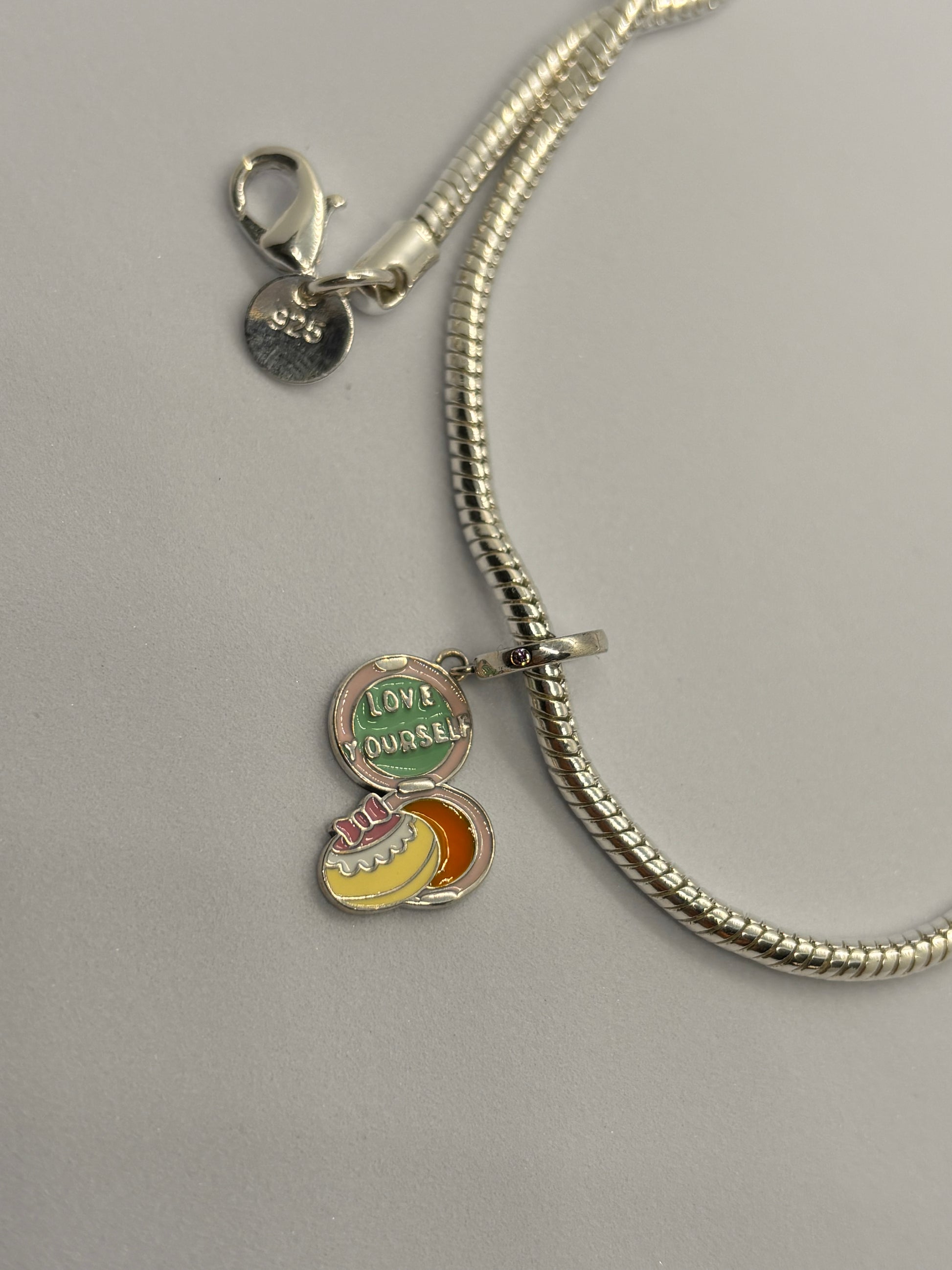 Sterling Silber Charm Selbstliebe Empowerment Inspiration