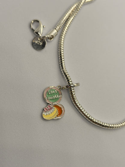 Sterling Silber Charm Selbstliebe Empowerment Inspiration