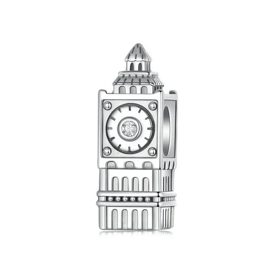 Sterling 925 Silber Big Ben Uhr Charm