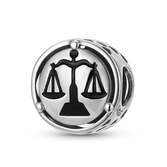 Sterling 925 Silber Gerechtigkeits-Charm – Symbol der Waage des Rechts