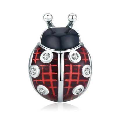 Sterling 925 Silver Ladybug Charm