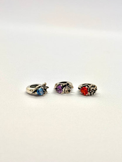 925 silver purple violet charm bead February birthday gift compatible pandora bracelet colors on reality