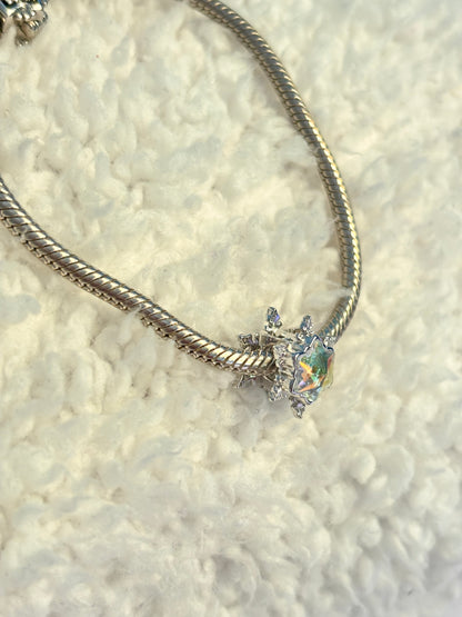Sterling 925 Silver Icy Crystal Snow Charm – Pandora Compatible