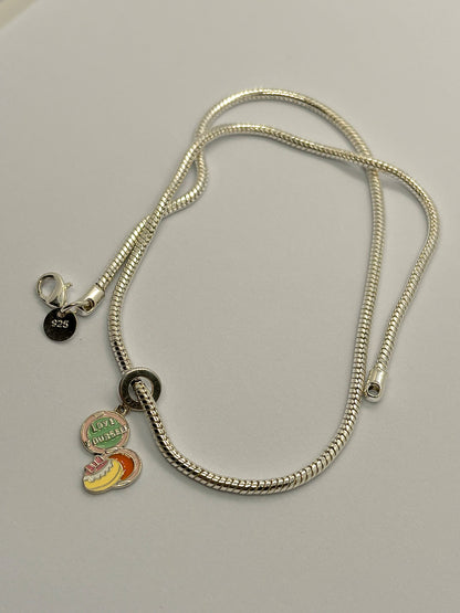 Silber Love Yourself Anhänger für Pandora Armband