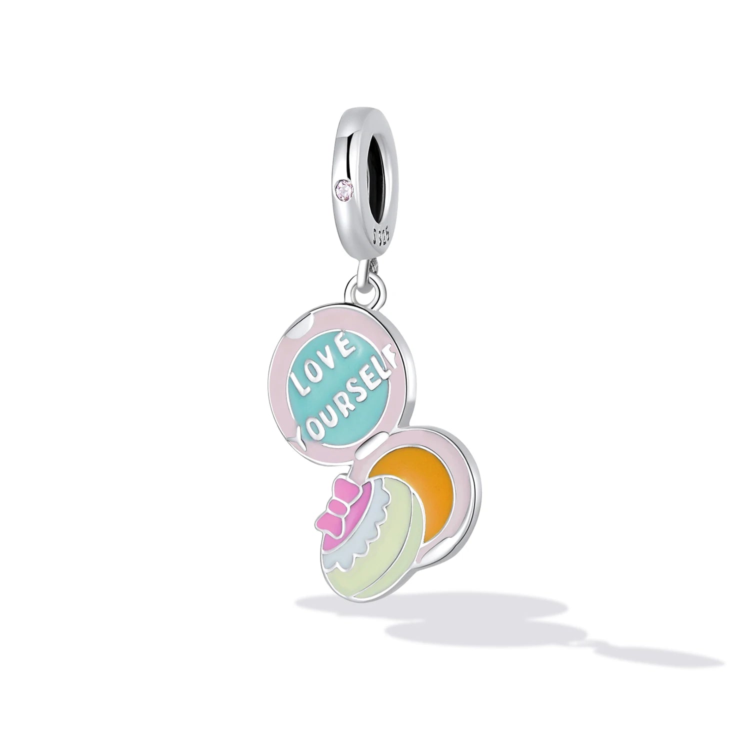 Love Yourself Charm aus 925 Silber Schmuck