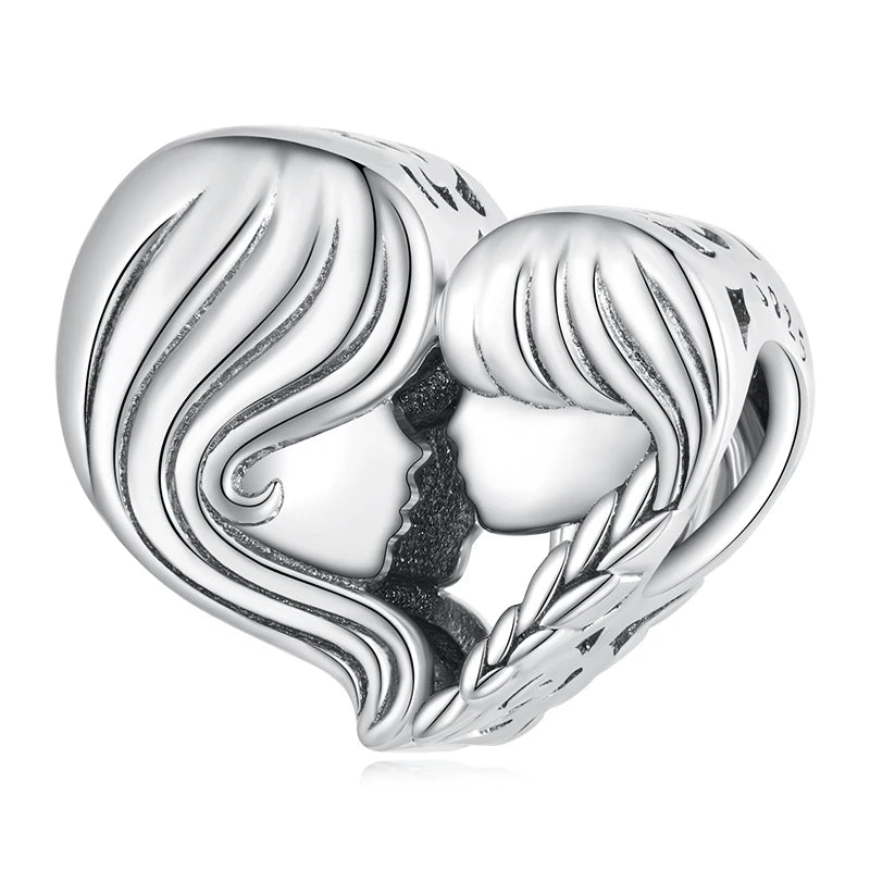 Mutter und Tochter Love Charm aus 925 Silber Schmuck