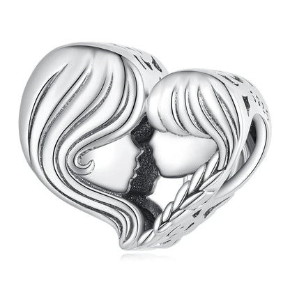 Mutter und Tochter Love Charm aus 925 Silber Schmuck