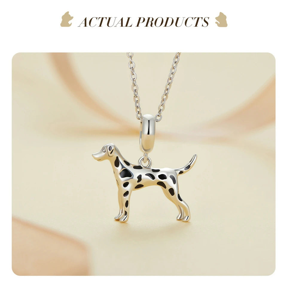 Sterling 925 silver Dalmatian dog Charm