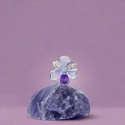 Silber Irisblume Anhänger für Pandora Armband2