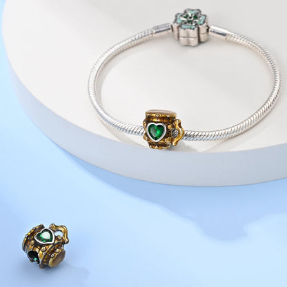 925 silver Oktoberfest beer mug charm bead, Traditional German beer stein charm in a pandora bracelet