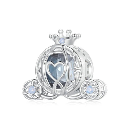 Sterling 925 Silver Love Princess Cart Charm