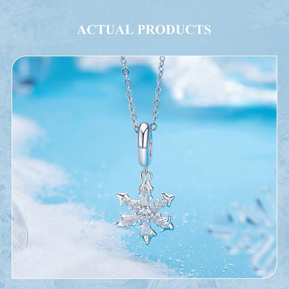 Sterling 925 Silver Snow flake Charm