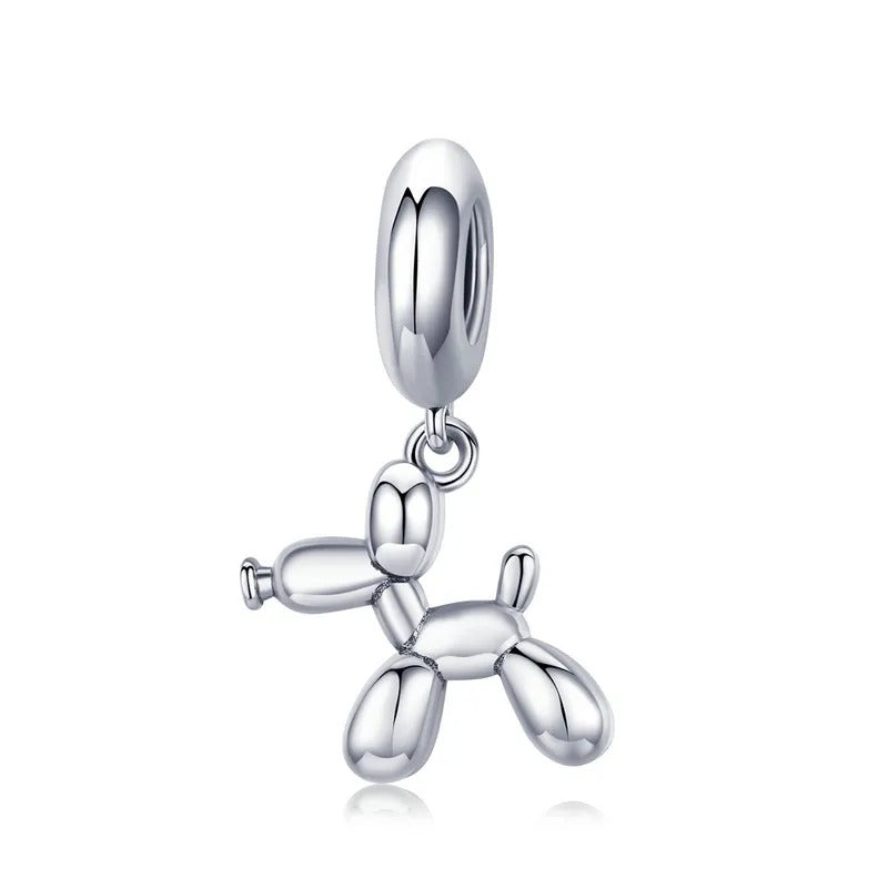 Sterling 925 Silber Border Collie Hund Charm