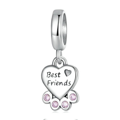 Sterling 925 Silver My pet my best friend charm