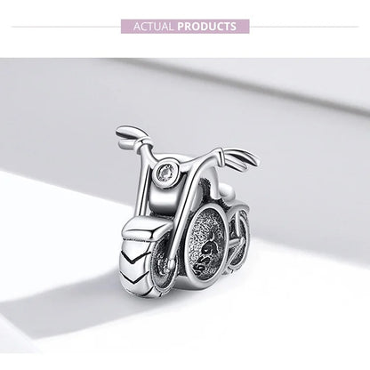 Sterling 925 Silver Vintage Motorcycle Charm