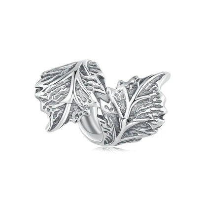 Sterling 925 Silver Leaf charm