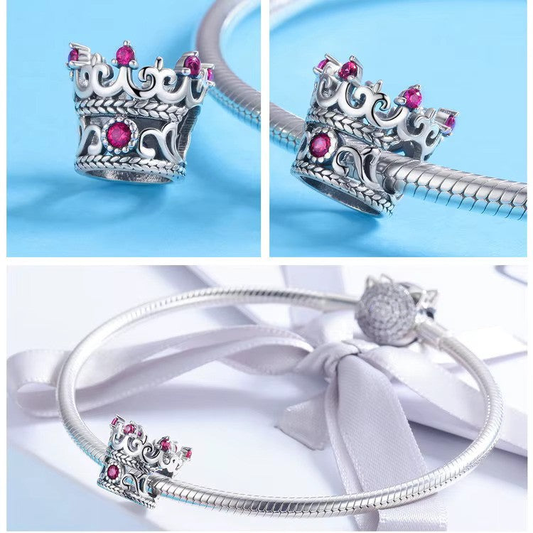 Sterling 925 Silver Queen's Crown charm