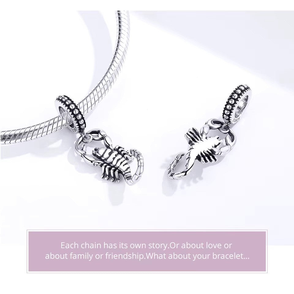 Sterling 925 Silver Scorpion charm