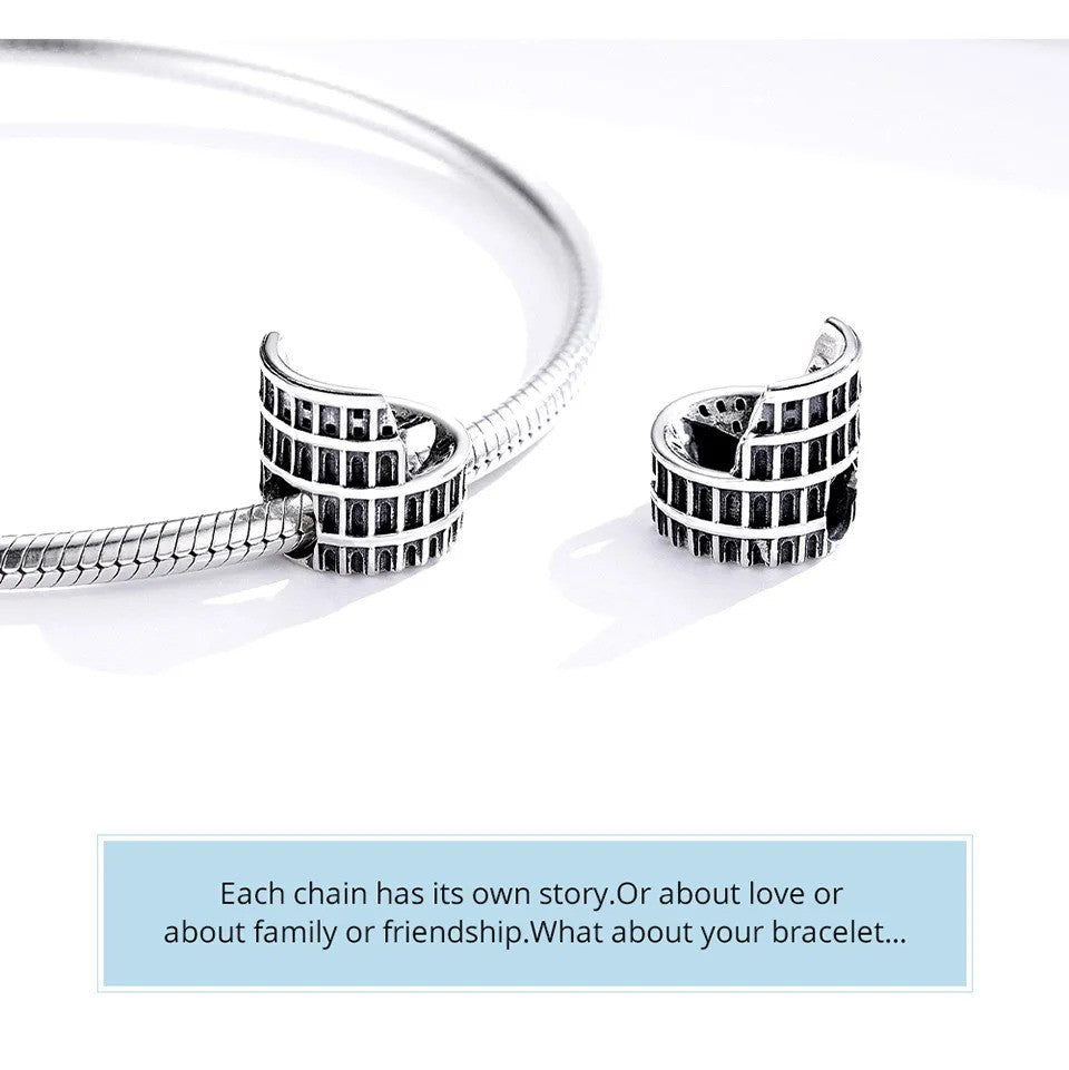 Sterling 925 Silber Kolosseum Charm