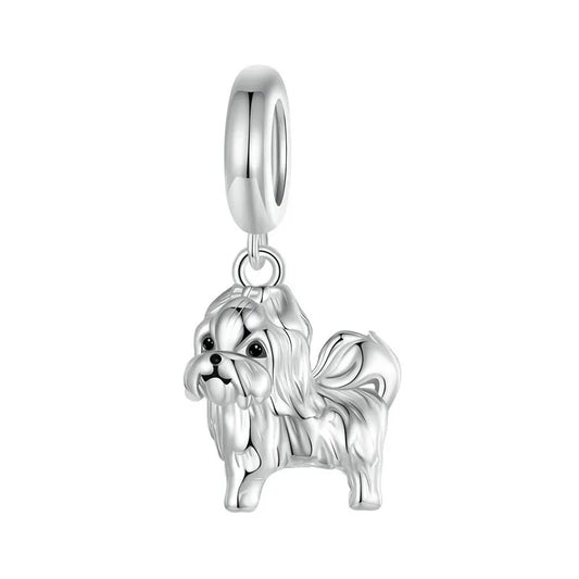 Sterling 925 Silber Shih Tzu Hund Charm