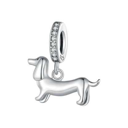 Sterling 925 silver Dachshund dog Charm