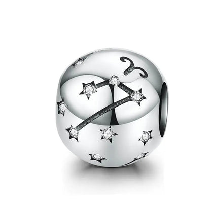 Sterling 925 Silber Sternzeichen - Sternbild Sterne Charm