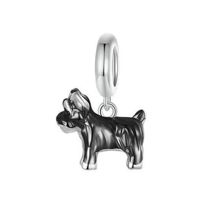 Sterling 925 Silber Border Collie Hund Charm