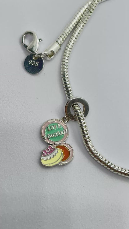 Sterling 925 silver Love yourself Charm