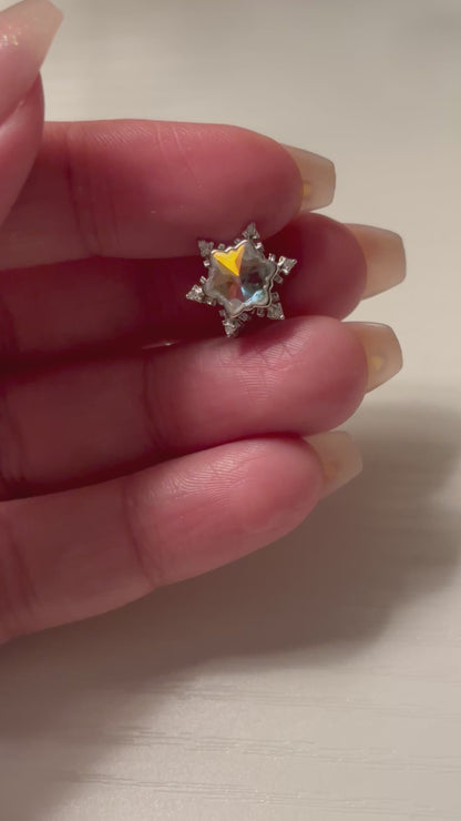 Sterling 925 Silver Icy Crystal Snow Charm – Pandora Compatible