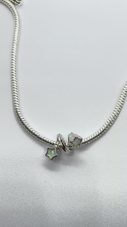 Sterling 925 silver shooting star charm